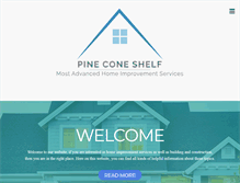 Tablet Screenshot of pineconeshelf.com